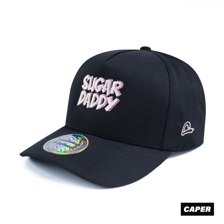 Nón A-Frame Cap Caper Sugar Daddy black/pink