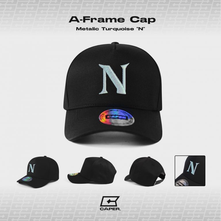 Nón Aframe Caper metalic turquoise ‘N’