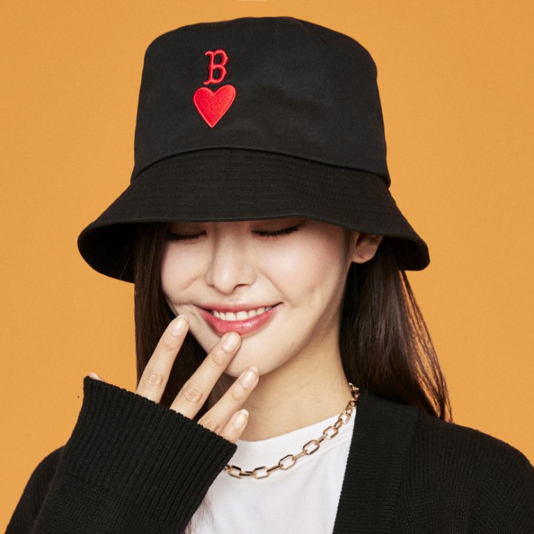 Mũ MLB Heart Bucket Hat Boston