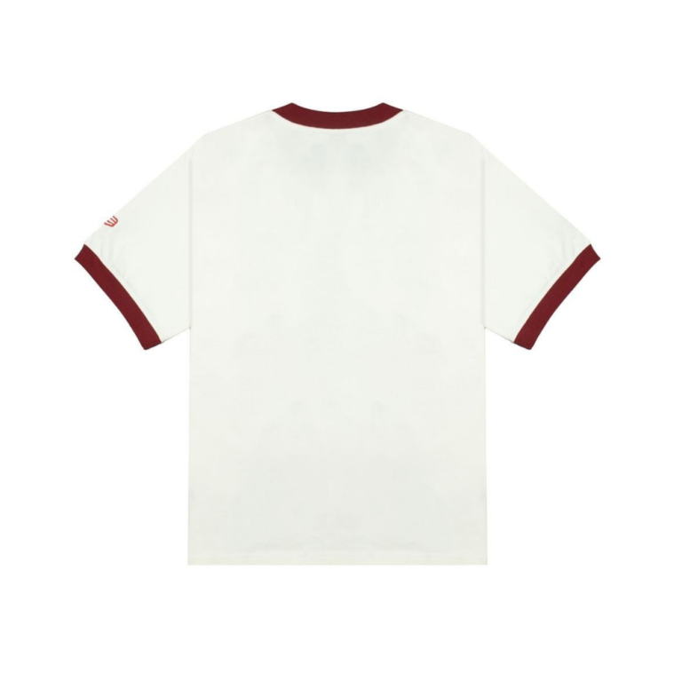 Áo Thun Tee New Era Thêu Xù Hoạ Tiết Ny Phối Bo Đỏ