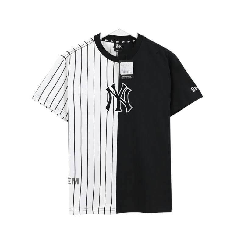 Áo Thun New Era Tee Shirt Mlb Half Striped New York Yankees