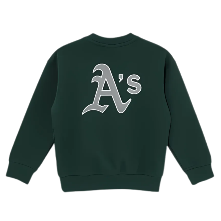 Áo Sweater New Era Big Logo A’s – Green