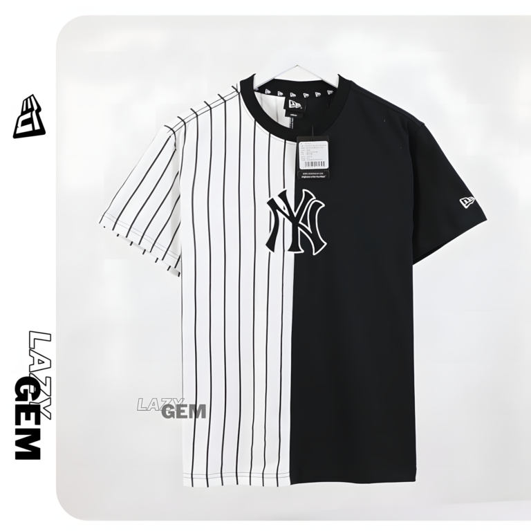 Áo Thun New Era Tee Shirt Mlb Half Striped New York Yankees