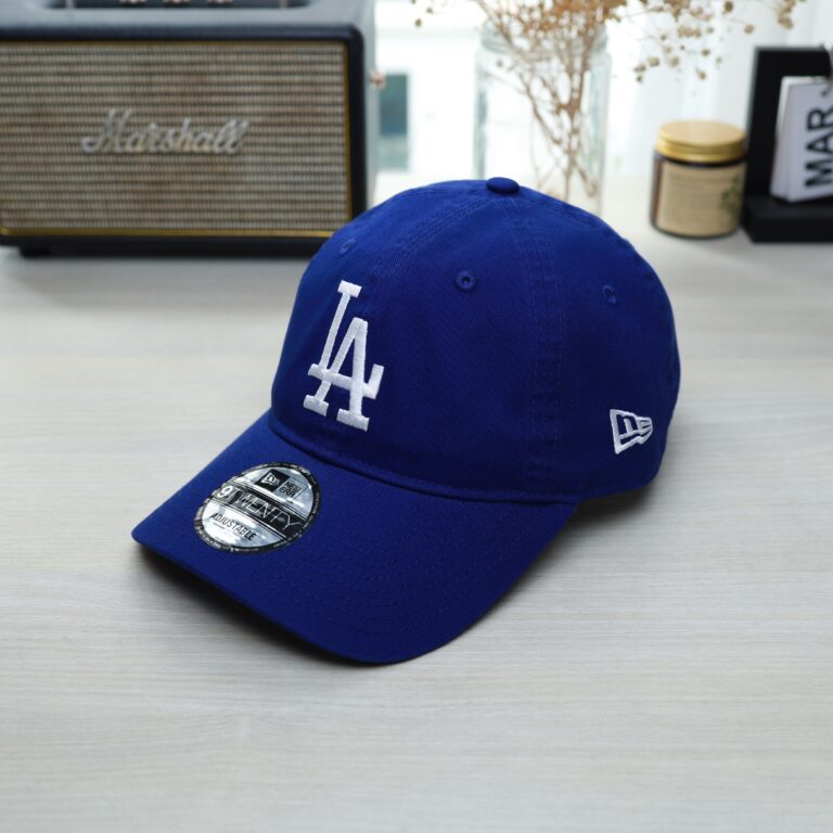 Mũ lưỡi trai New Era 9TWENTY MLB LA Dodgers xanh dương, nón bóng chày unisex thời trang